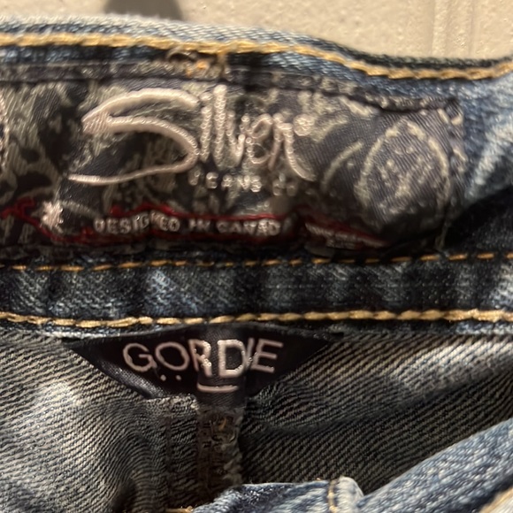 Great condition Men’s Silver Brand Gordie jeans size 33/34 - Picture 2 of 4